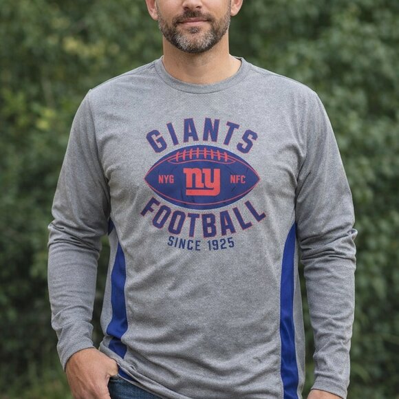 NFL New York Giants Other - New York Giants NFL Football Gray Long Sleeve Shirt Size L Sport Athletic Fans